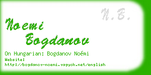 noemi bogdanov business card